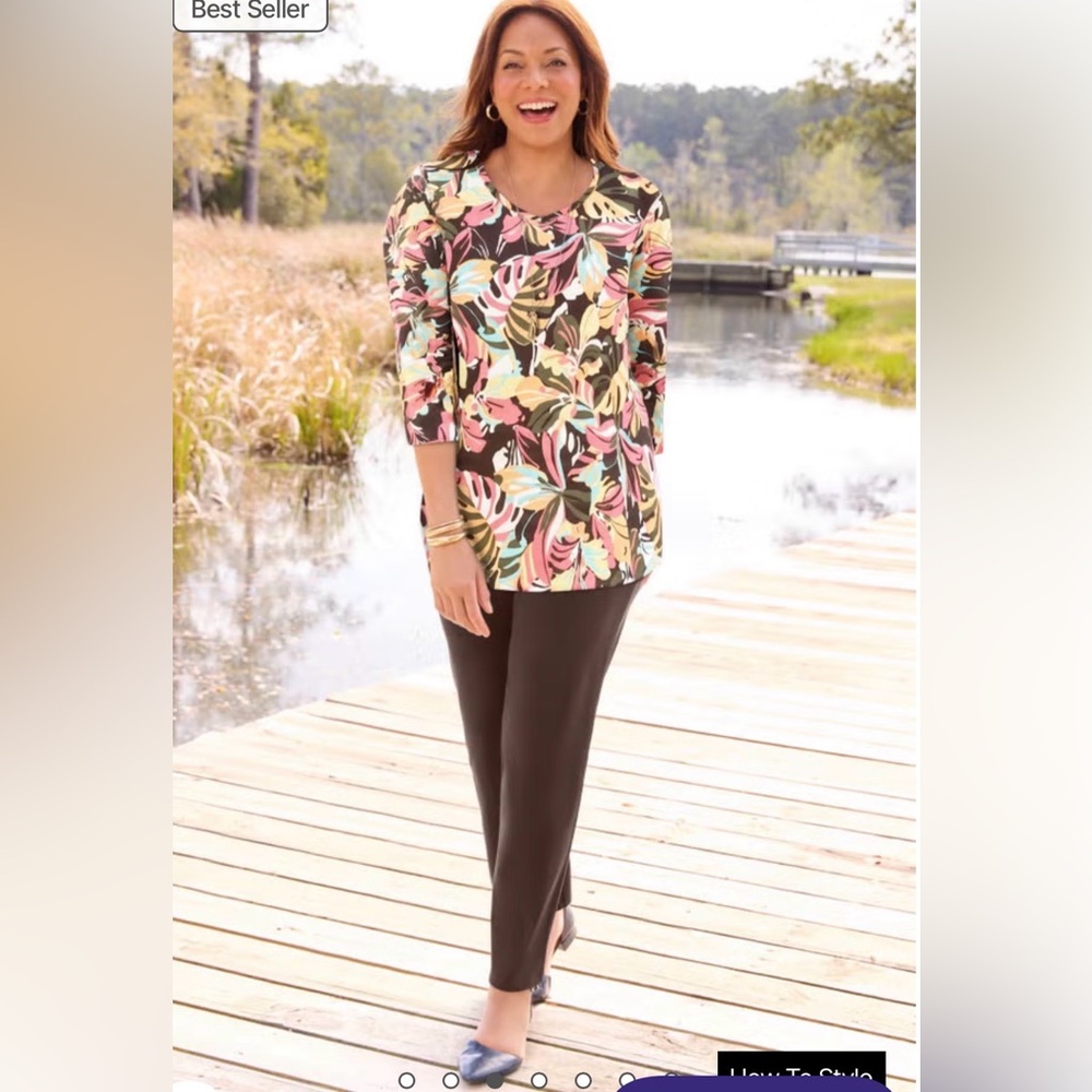 2X Catherine’s Suprema Straight Leg Pant NEW Brown